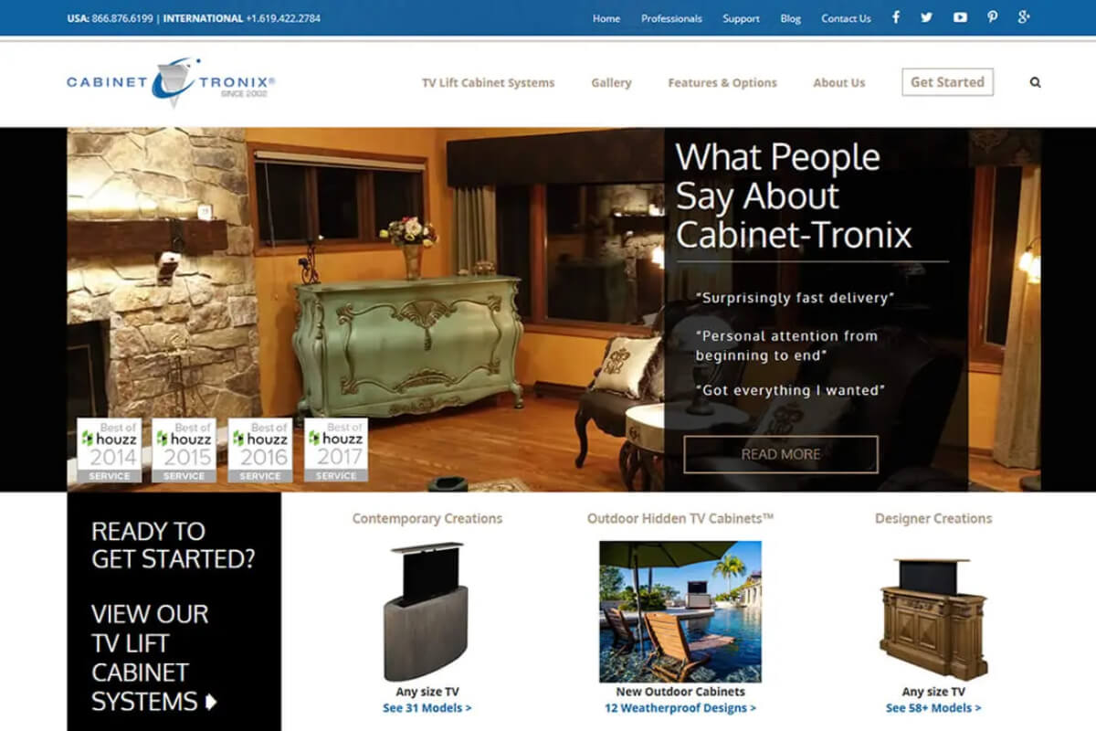 Cabinet-Tronix website