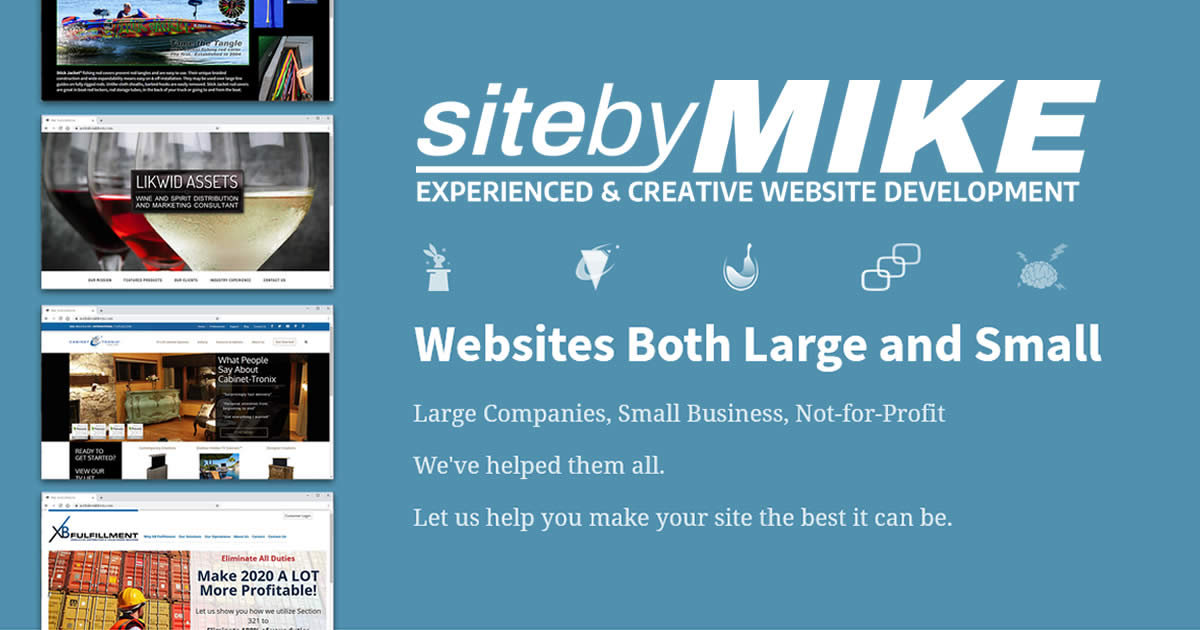 sitebyMIKE helps large and small businesses