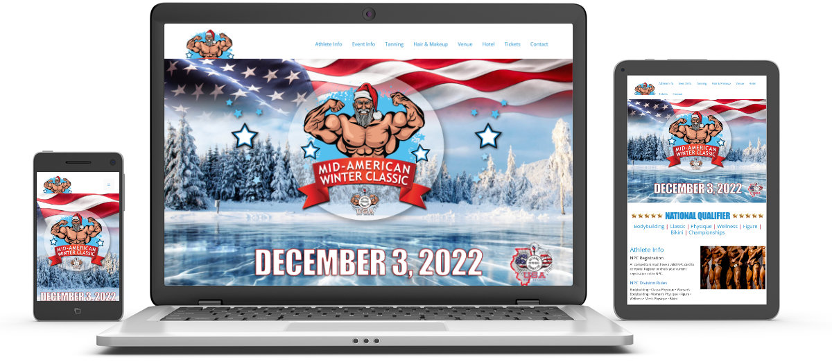 NPC MidAmerican Winter Classic Promotional Event Website