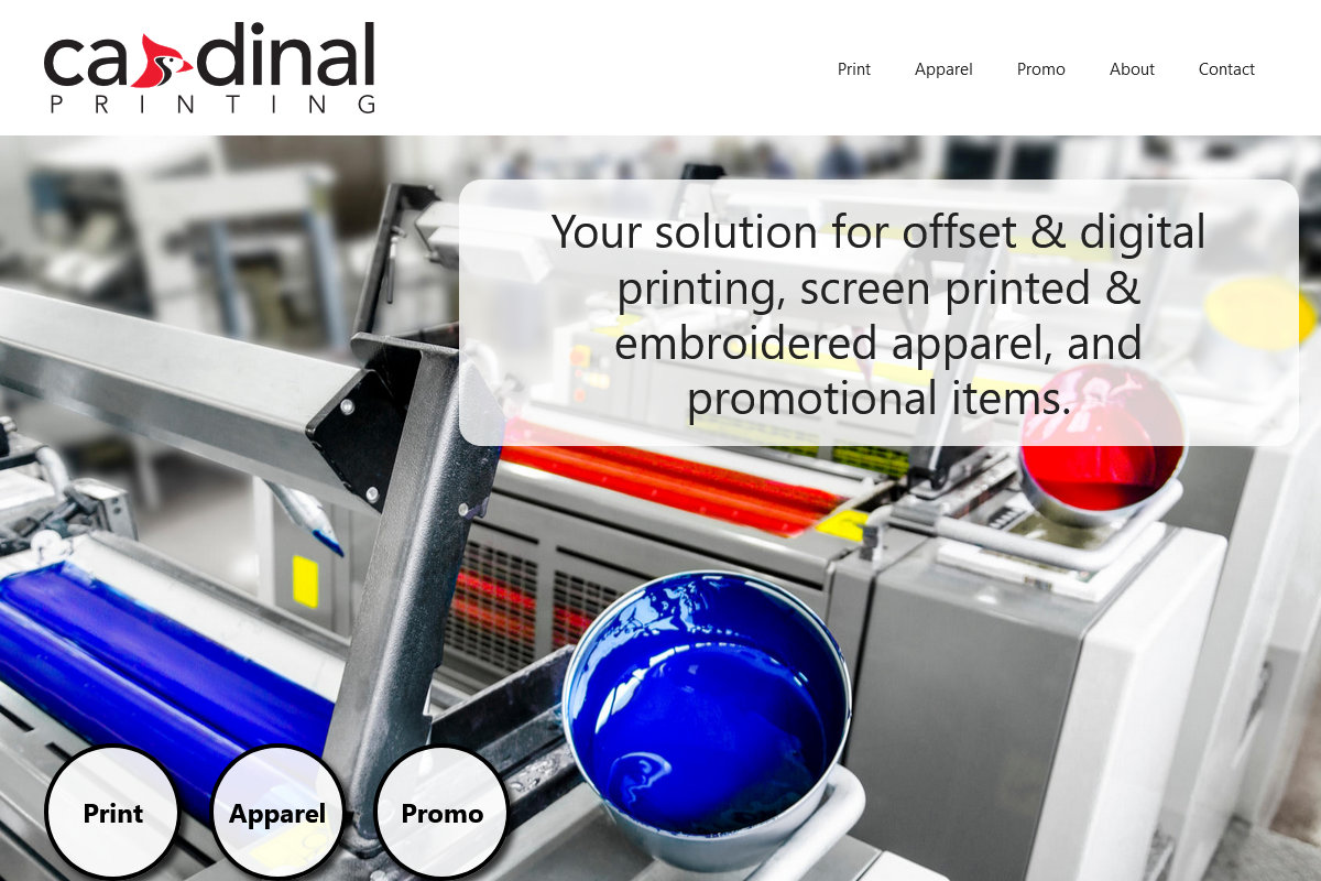 Cardinal Printing website