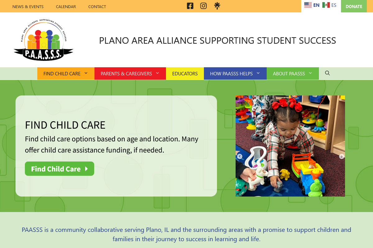 PAASSS Plano Area Alliance Supporting Students screen shot