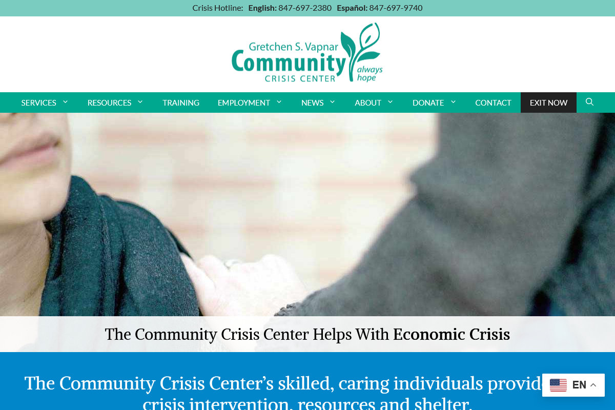 community crisis center screenshot